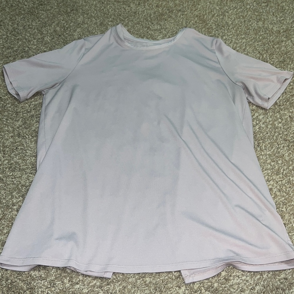 Open back Fabletics top.